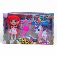 Лялька з єдинорогом Unicorn shop, руда MIC B3800