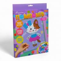 Набір для творчості Мозаїка з помпонів: Киця Апельсин НТ-35