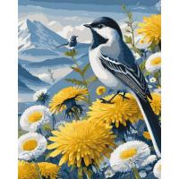 Картина за номерами "Пташки у кульбабках" ©arttem_illustration 13158-AC 40х50 см