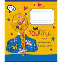 Зошит учнівський "Синьо-жовтий" 024-550160K-5 в клітинку, 24 аркуші