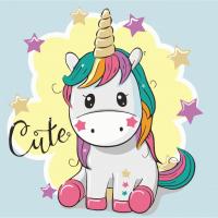 Картина за номерами Райдужна єдиноріжка 30х30 см Art Craft 15500-AC