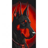 Картина за номерами "Доберман" Art Craft 40х80 см 11522-AC