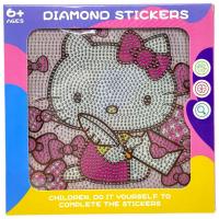 Алмазна мозаїка Аніме. Санріо - Хелоу Кітті / Sanrio - Hello Kitty, клей, стилус, розмір 17,3×17,3 см, з рамкою, в коробці MIC 222-9