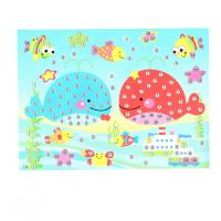 Дитяча мозаїка за номерами "Китові" 13-126-12 різнокольорові камінчики