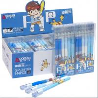 Ручка гелева пиши-стирай Аніме. Пікачу синя (набір 12 шт) MIC 34160D