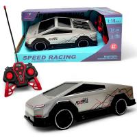 Машинка Тесла Кібертрак на пульті керування (Срібна) MIC US-22013A/22014A