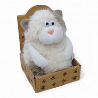 Мʼяка іграшка Кіт Кругляш, (13 см), білий MIC C6303