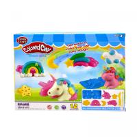 Тісто для ліплення 12 кольорів, 7 форм, інструменти, в коробці Colored clay F018-210