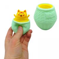 Іграшка-антистрес Котик у кошику (мʼятний) MIC KA-23-748