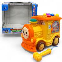 Музичний паровозик Чух-чух (укр), жовтий Wtoys 95606