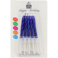 Свічки металік сині MIC №5/10-91