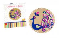 Набір для творчості Виріб аплікація з фетру: павич Аплі Краплі ФА-06