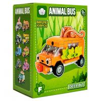 Дитячий конструктор Deer Bus BB121E-F серії "Animal Bus", 105 деталей