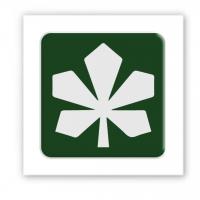 3D стікер Київський каштан (ціна за 1 шт) Tattooshka SX-125