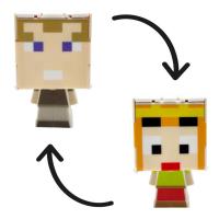 Герой-трансформер Майнкрафт/MINECRAFT (ПОМАРАНЧЕВИЙ) на планшеті MIC A221/2/3/4/5/6/7/8/9