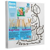 Набір для творчості: Розвиваюча розмальовка з гіпсовими фігурками У лісі (25x25 см) Riviera Blanca КГ-009