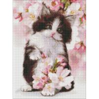 Алмазна мозаїка "Пухнасте кошеня" AMO7577 30х40 см