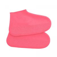 Бахіли на взуття водостійкі, (розмір S 26-34) (силікон) (РОЖЕВІ) MIC TY-899