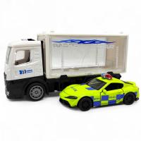 Вантажівка інерц. (Поліція) з метал машинкою (Toyota Supra) MIC 786-201C/202C