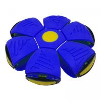 Мʼяч-трансформер зі світлом Flat Ball Disc: Мʼячик-фризбі, синій MIC C67961