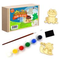 Набір для розпису по дереву Магніти: Жабеня і равлик Умняшка РД-013