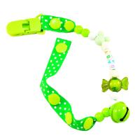 Кліпса для пустушки з дзвіночком, салатовий Chieea №0500