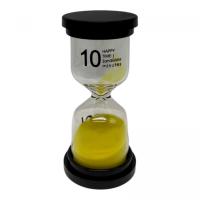 Пісочний годинник на 10 хв, висота - 10 см (жовтий) MIC X2-02