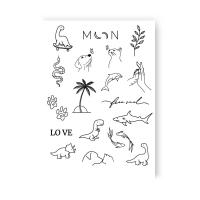 Тимчасові тату-перебивки Динозаврики Tattooshka LB-148