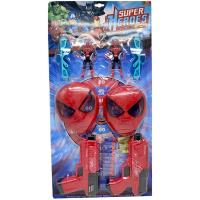 Набір героя SUPERMAN (2 фігурки, 2 пари окулярів, 2 маски, пістолет з механічним принципом роботи, мʼякі патрони, орбізи) MIC 1853G18F1