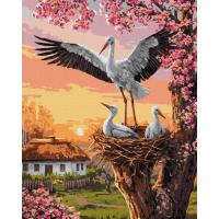 Картина за номерами "Родина лелек" ©art_selena_ua KHO6964, 40х50 см