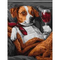 Картина по номерах Пухнастий дегустатор 30х40 см Ідейка KHO6625