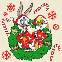 Картина по номерах Bugs & Lola 25х25 см Ідейка KHO6860