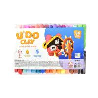 Набір для творчості (повітряний пластилін) UʼDO Clay 34 брикетів Strateg 30893