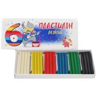 Пластилін дитячий, мʼякий, 6 кольорів Jumbi КТ 230601