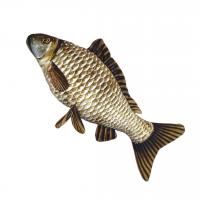 Іграшка мʼяка Риба карась, 58 см, срібний Копиця 00287-7