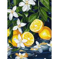 Картина за номерами "Лимон у розрізі" ©art_selena_ua KHO5733, 30х40 см