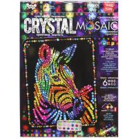 Набір для креативної творчості CRYSTAL MOSAIC, Зебра Dankotoys CRM-02-01,02,03,04...10