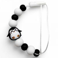 Силіконовий ланцюжок для пустушки Animals. Пінгвін Mega Zayka №0528