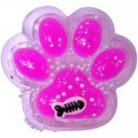 Лапка-антистрес (11 см) таба, прозоро-малинова MIC 712357