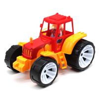 Трактор пластиковий, жовтий Bamsic 007/6 цветной