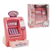 Сейф “Банкомат” Хелоу Кітті Санріо, звук, підсвічування, імітація сканування відбитка пальця, банкноти, картка, інструкція, в коробці MIC WF3005HK