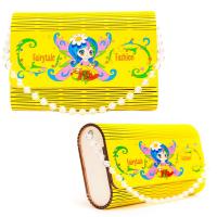 Дерев'яна сумочка Фея, жовта Tatev 0300