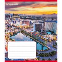 Зошит учнівський "Панорама міста" 012-510201C-2 в косу лінію, 12 аркушів