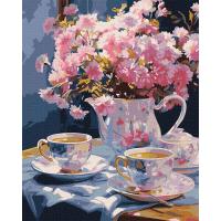 Картина за номерами Вишукане чаювання 40х50 см Ідейка KHO5684