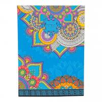 Блокнот з білими аркушами Блакитні квіти, 80 аркушів Fresh 1792-1795