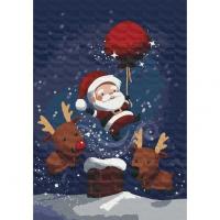 Картина по номерам Новорічний секрет 40х28 см Riviera Blanca RB-0389