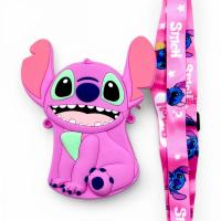 Сумочка силіконова Стіч (16 см) рожевий MIC C68975