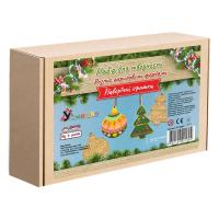 Набір для розпису акриловими фарбами Новорічні іграшки. Ялинка Умняшка НГ-002/4