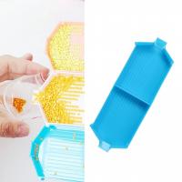 Лоток для алмазної мозаїки подвійний (блакитний) Brushme TRAY105