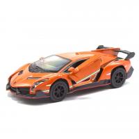 Машинка металева Lamborghini Veneno, помаранчевий Kinsmart KT5452W